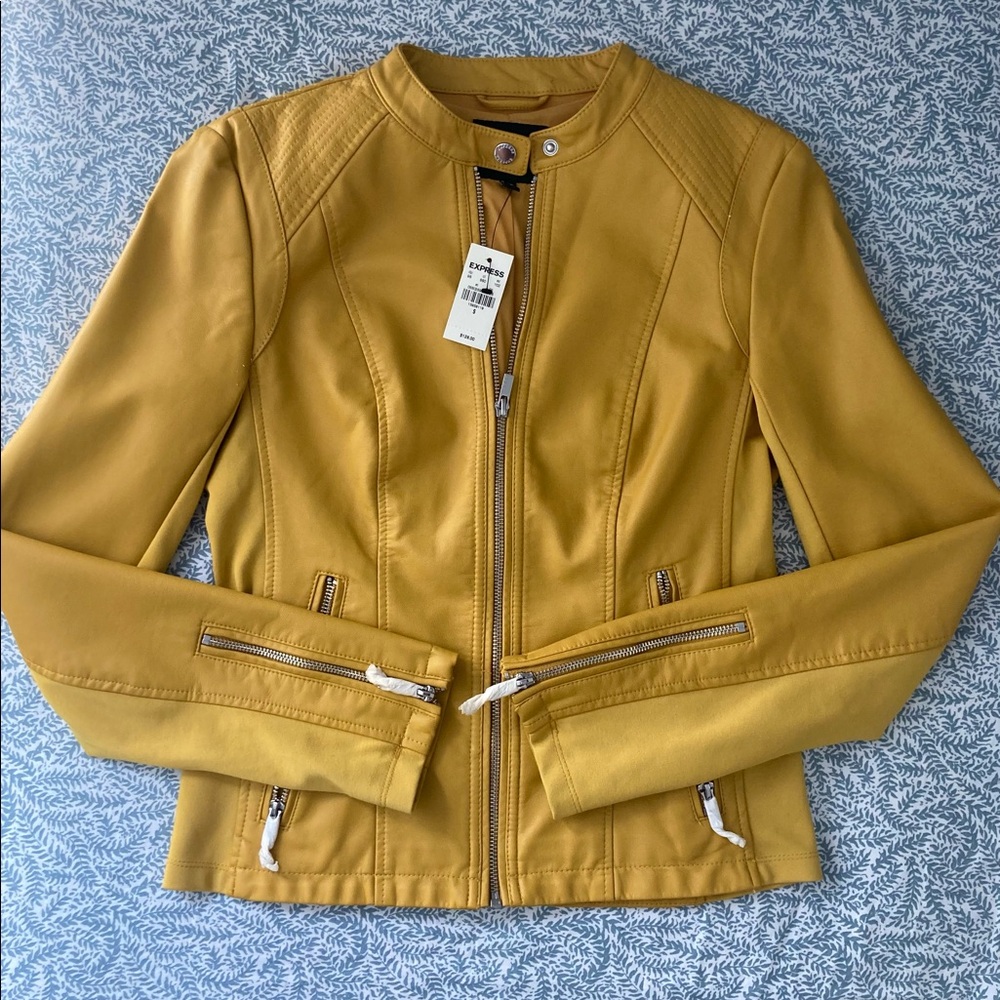 Express (Minus The) Leather Faux Leather Jacket